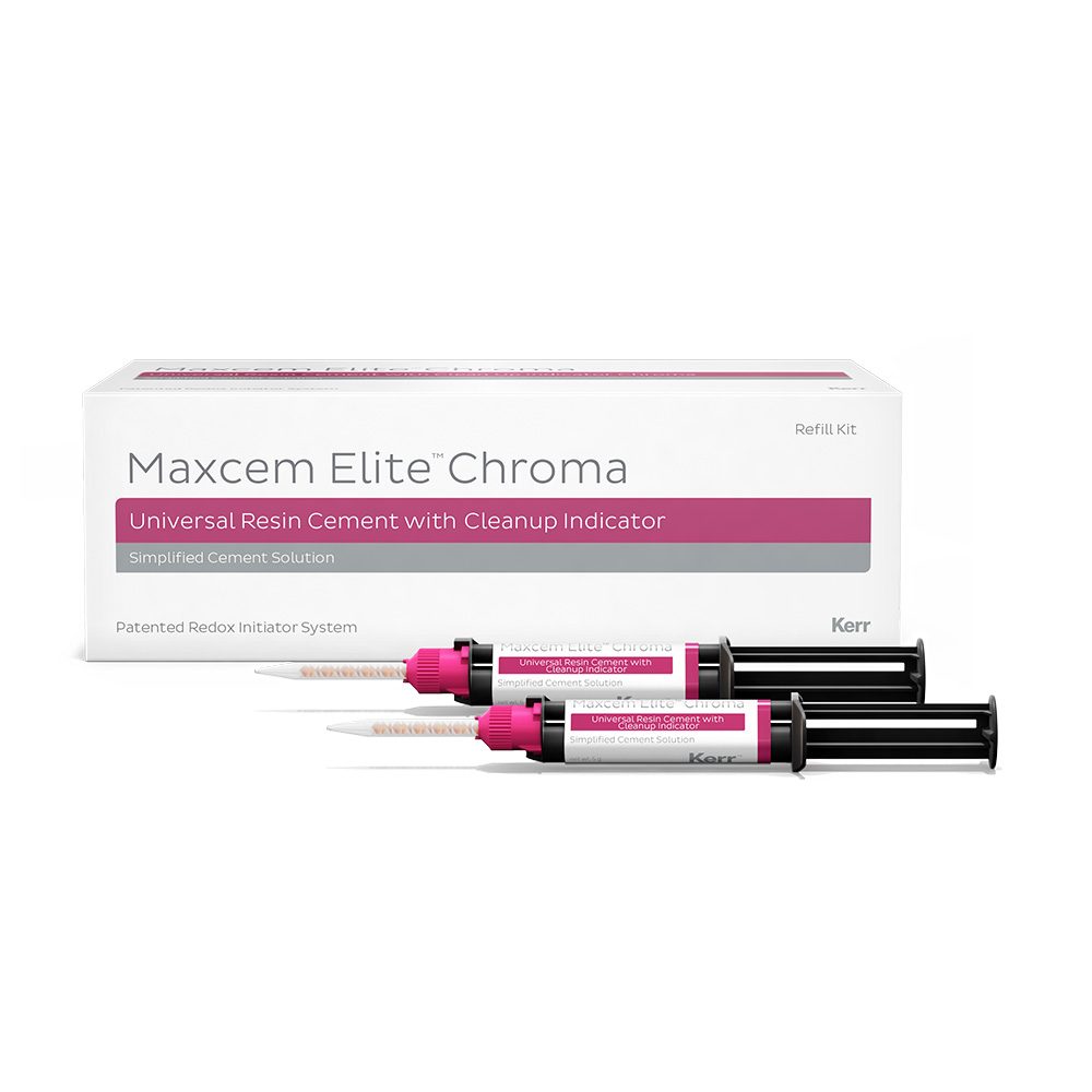 Maxcem Elite Chroma Clear, 4 x 5 g Spritze