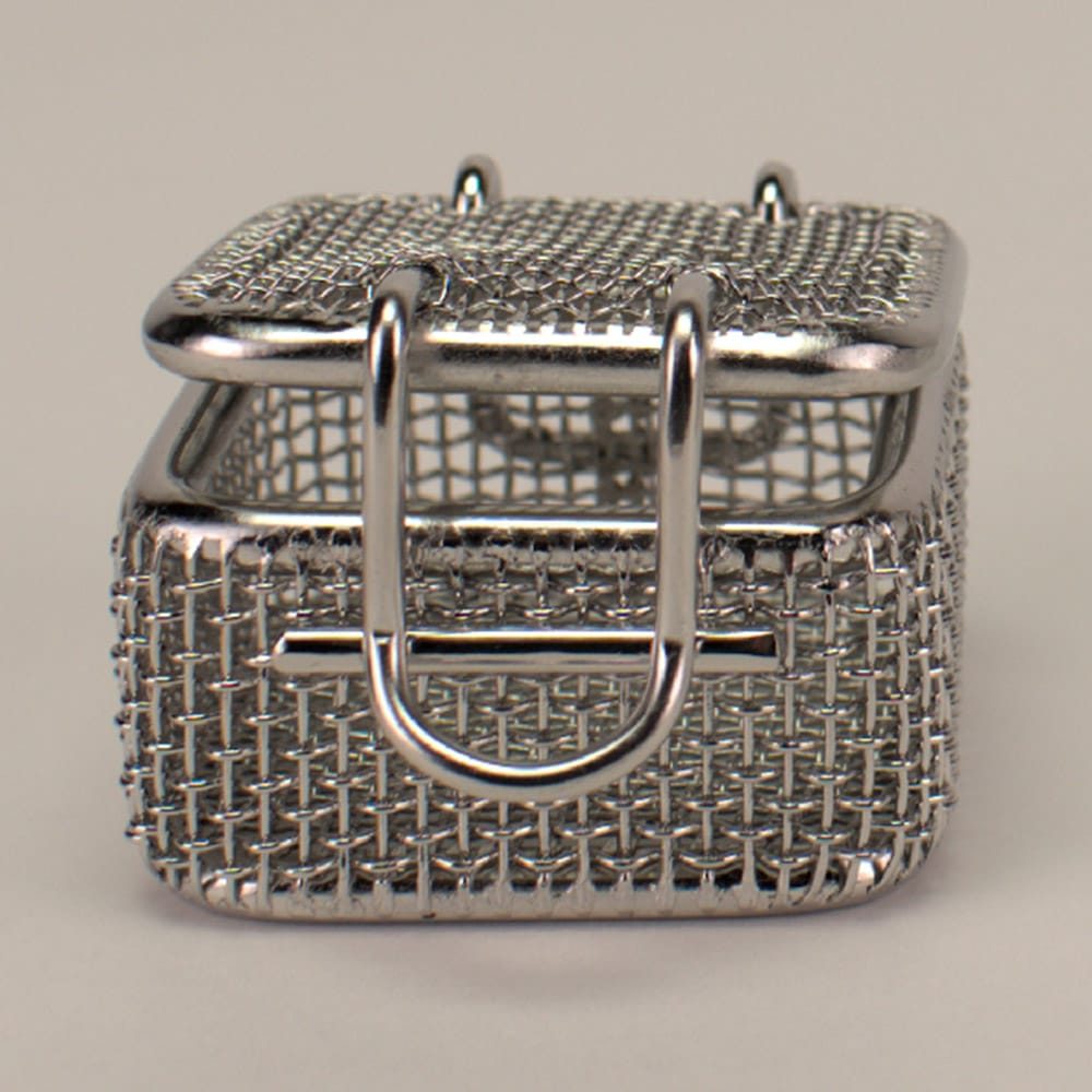 Kleinteilesieb m. Deckel 40x40x20mm St