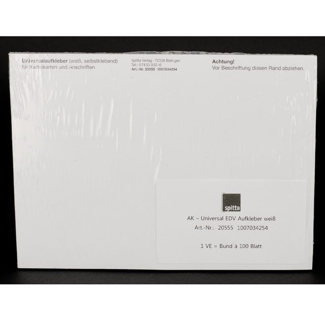 Anschriftaufkleber weiss 555 100St