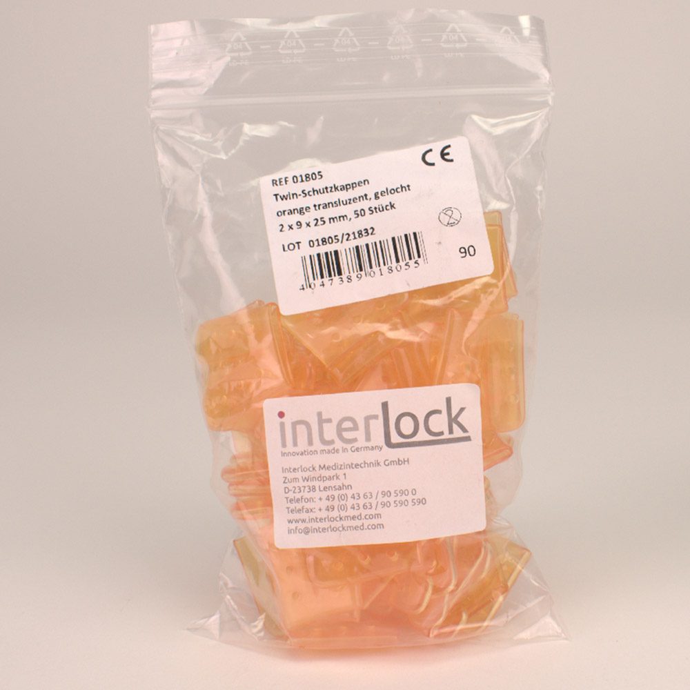 Twin Schutzkappe orange 9,4x25,4mm 50St