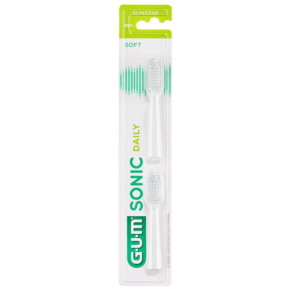 Gum SONIC Daily Ersatzbürste weiss 2St