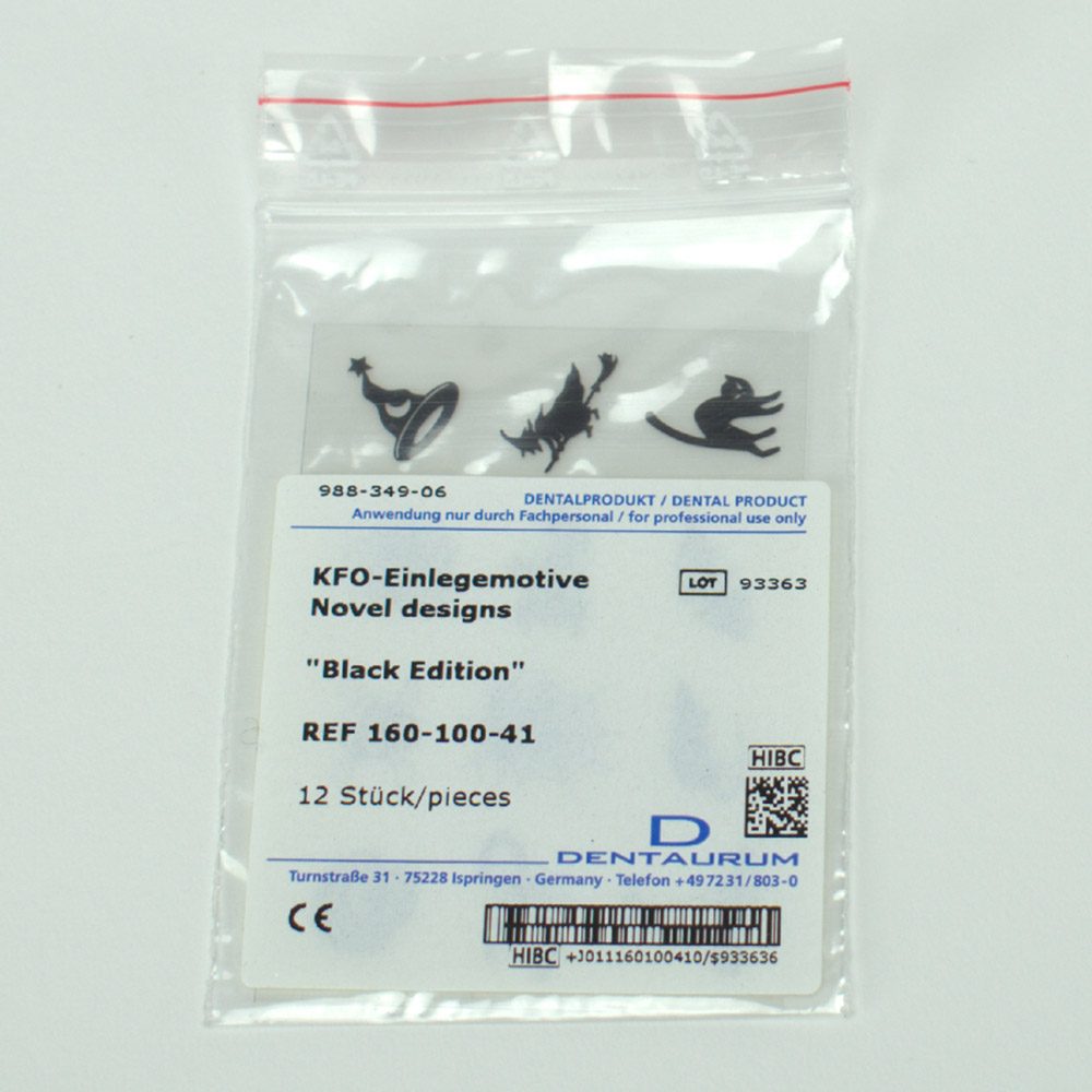 Einlegemotiv KFO Black Edition 12St