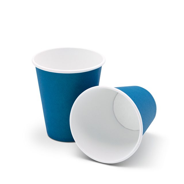 Mundspülbecher Papier 180ml dunkelblau