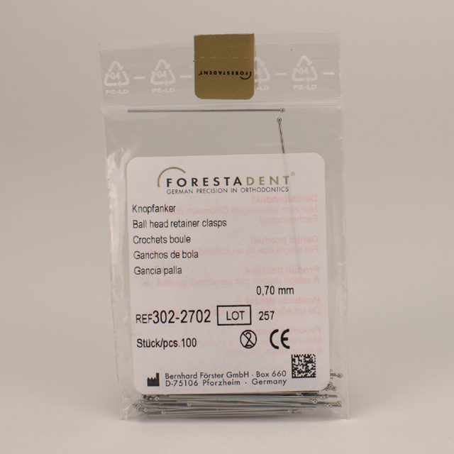 Knopfanker 0,7mm 302-2702  100 St