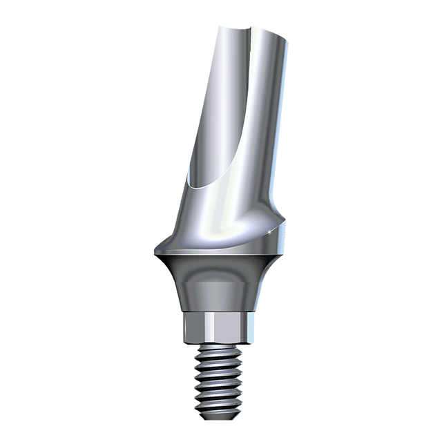 HI-TEC LOGIC Prothetik, Titanaufbau, 15°gewinkelt, verdreh gesch. für Ø 3.0 / 3.5