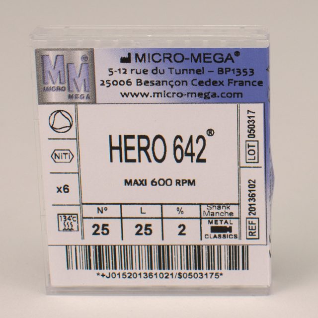 Hero Feilen 642 ISO 25 25mm 2%  6St