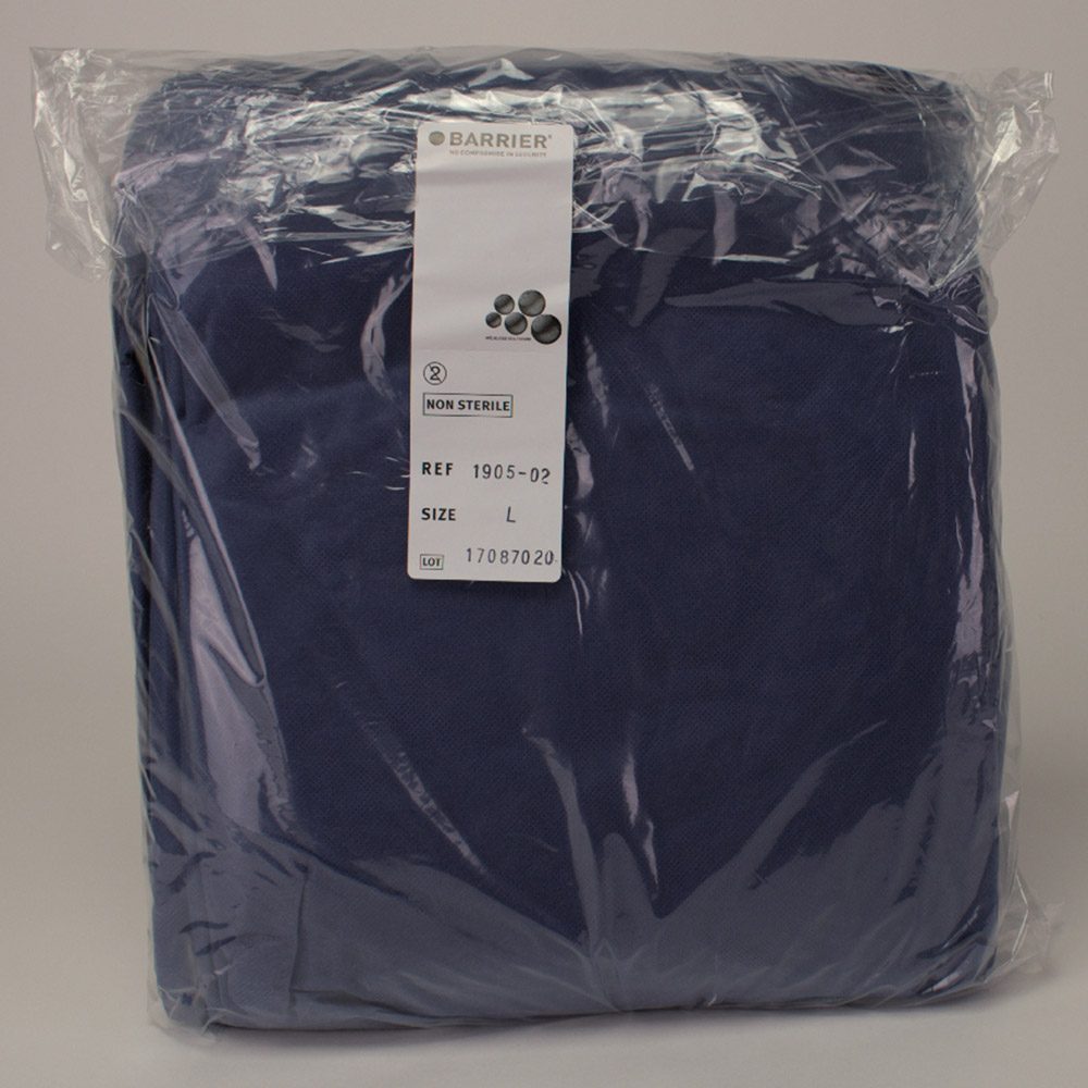 Barrier Schutzmantel L blau unst. 50St