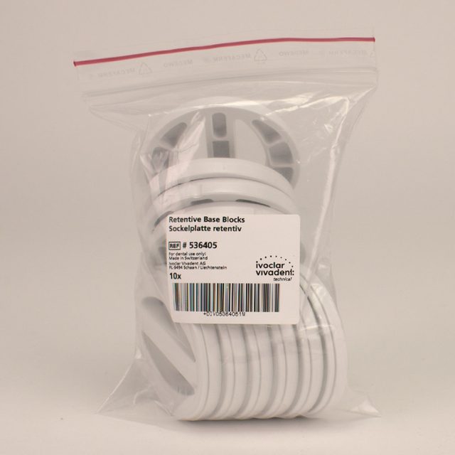 Stratos Sockelplatte retentiv, 10 Stück