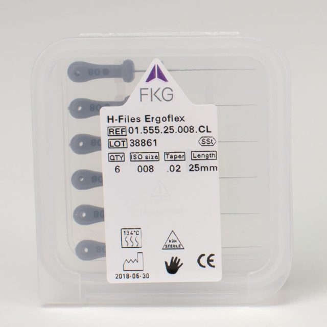 H-Feile Ergoflex 555-08 25mm  6St