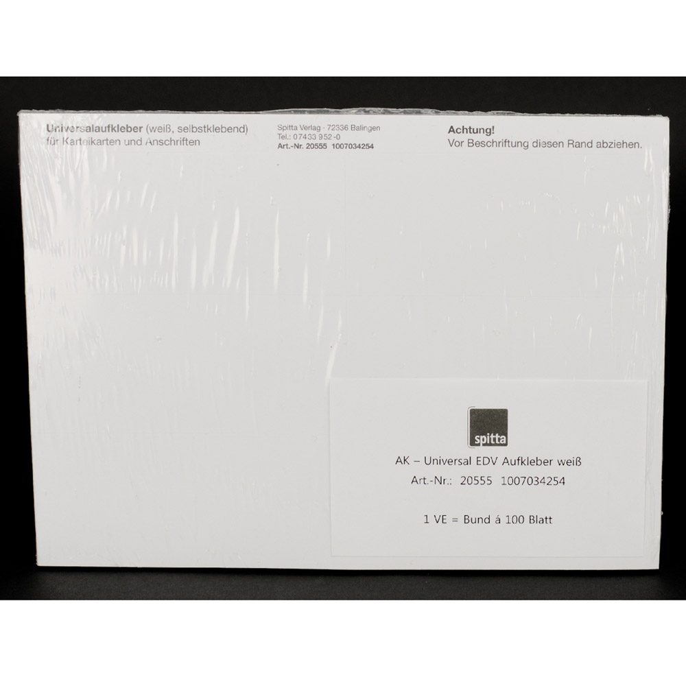 Anschriftaufkleber weiss 555 100St