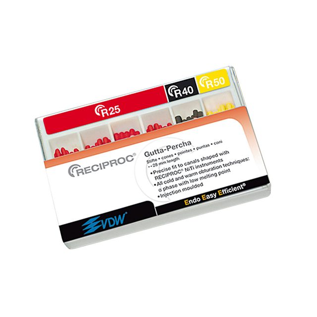 Reciproc Guttaperchastifte R25, 60 Stück