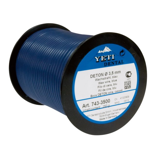 Deton Wachsdraht 2,5 mm blau, 250 g