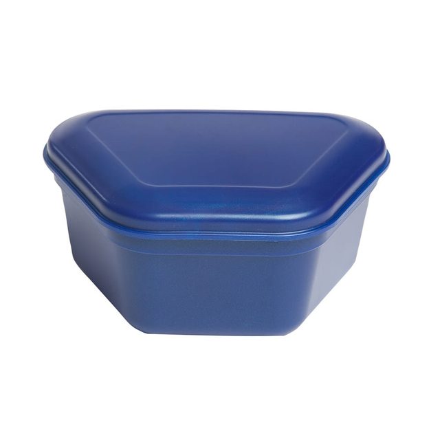 Prothesen-Box dunkelblau 12St