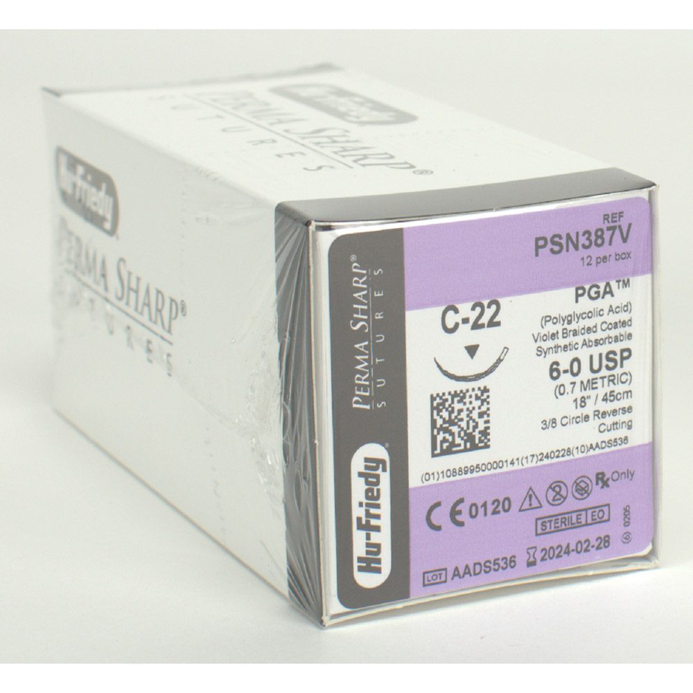 Nahtmaterial PGA 6-0 PSN387V Dtz