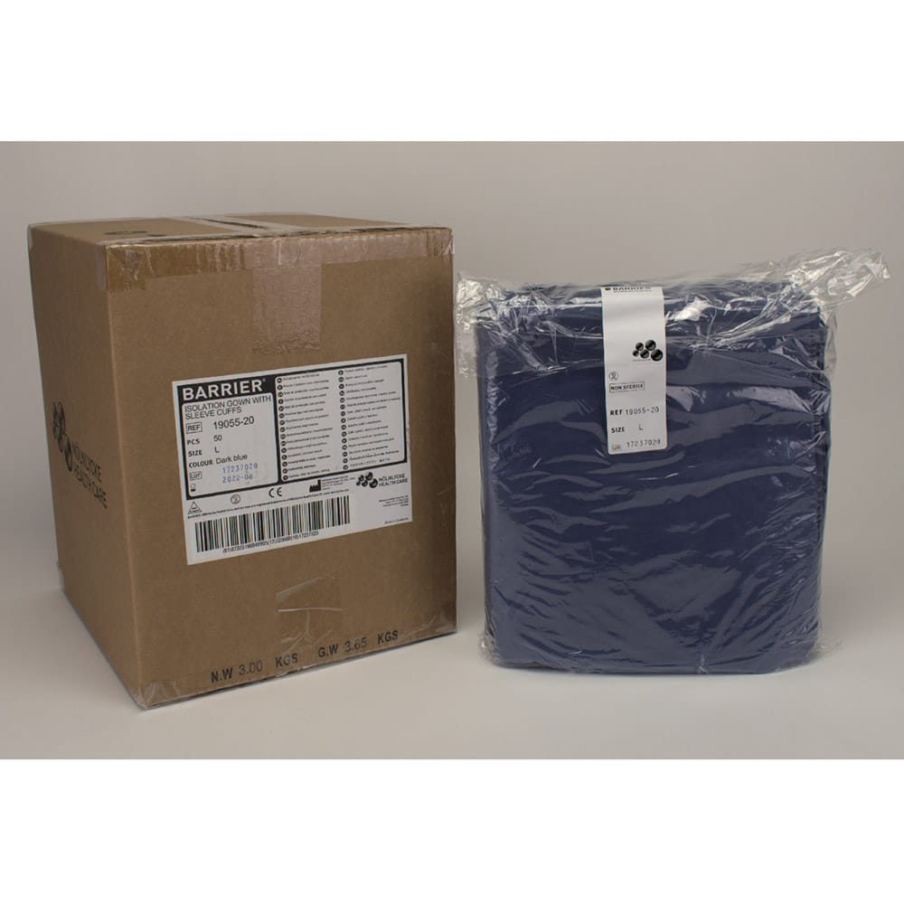 Barrier Schutzm. L blau unst. Bünd. 50St