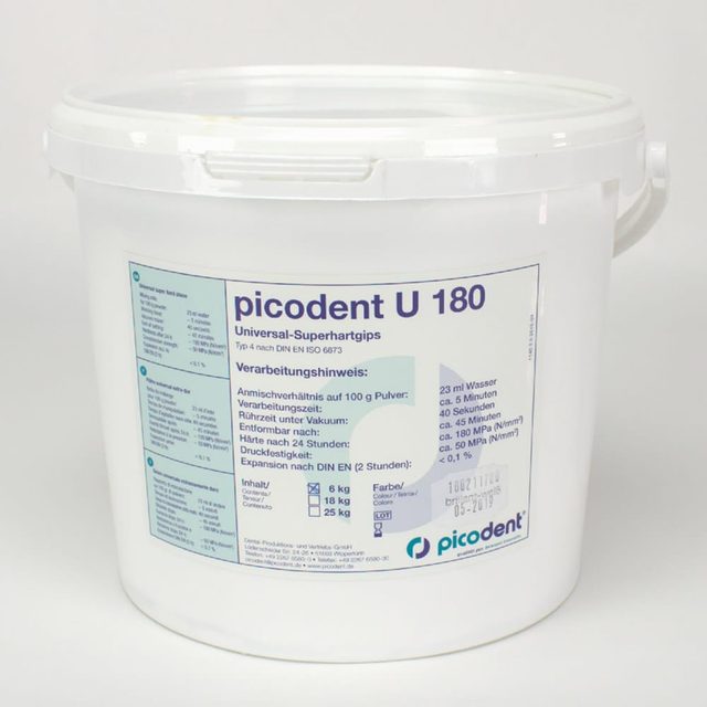 picodent U 180 brillant-weiß 6Kg