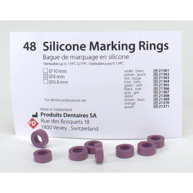 Silikon Ringe 8,0mm violett 48St