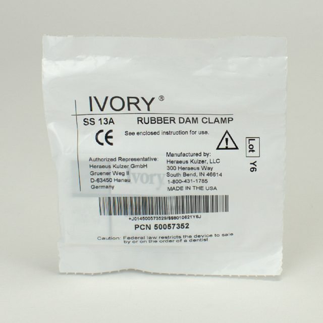 Kofferdam Klammer Ivory Nr. 13A, Stück