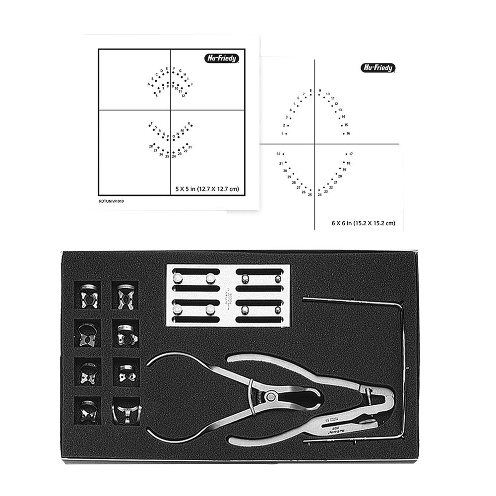 Kofferdam-Klammerbrett 8 Klammern, Stück