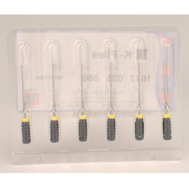 tg K-Files 25mm Size 080 6pcs
