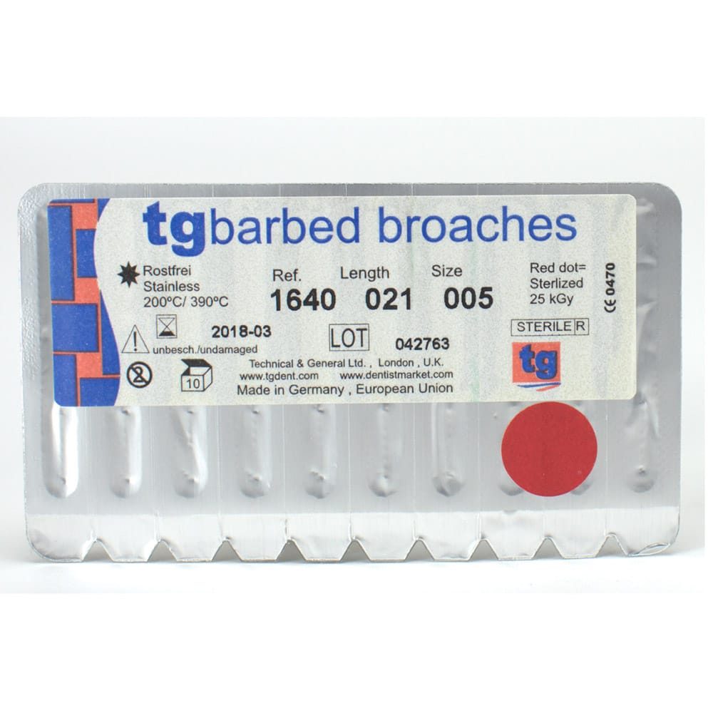 tg Barbed Broach (035) Size m 10pcs