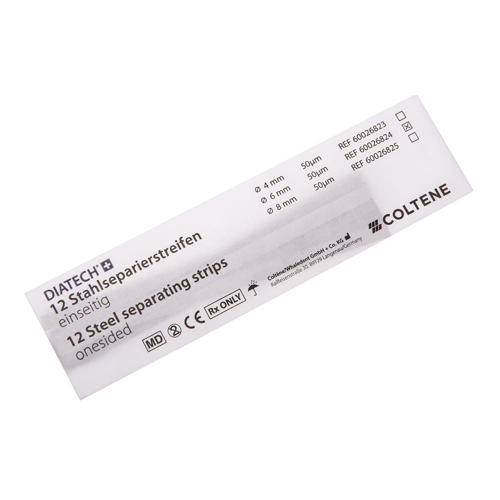 DIATECH Stahlstreifen medium einseitig 6 mm, 12 Stück