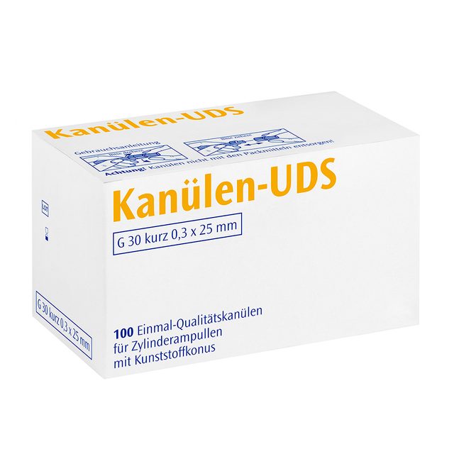 UDS-Kanülen G30 kurz 0,3x25 gelb 100St