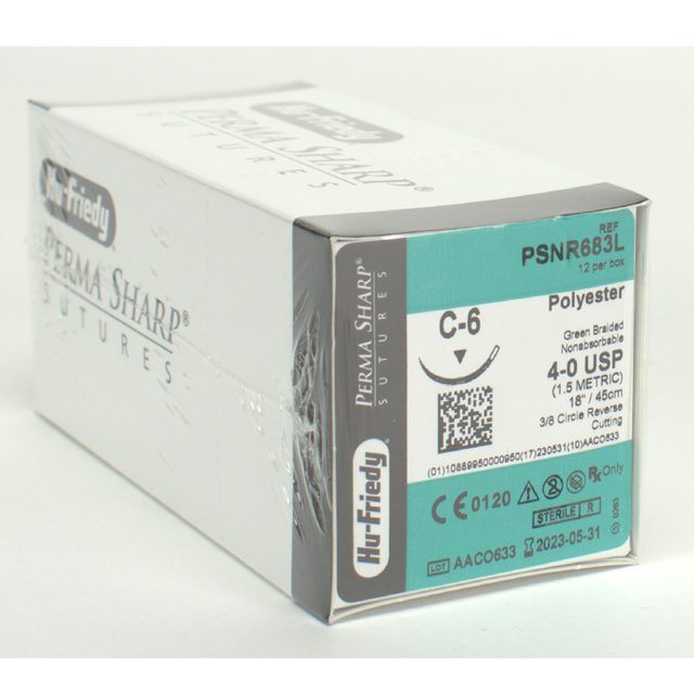Nahtmaterial Polyester 4-0/C-6 Dtz