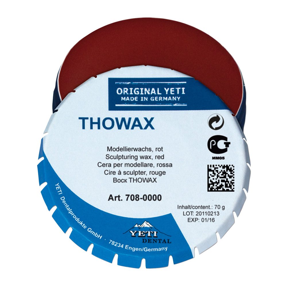 Thowax Modellierwachs rot, 70 g