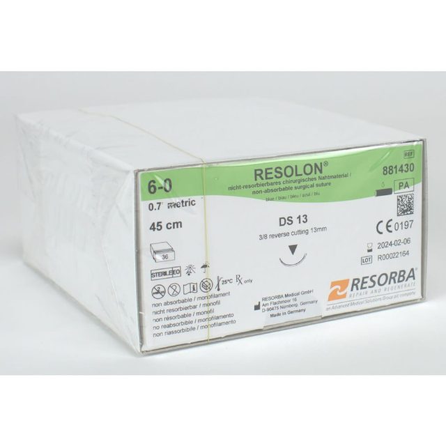 Resolon Monofil blau 6/0 DS13  3Dtz
