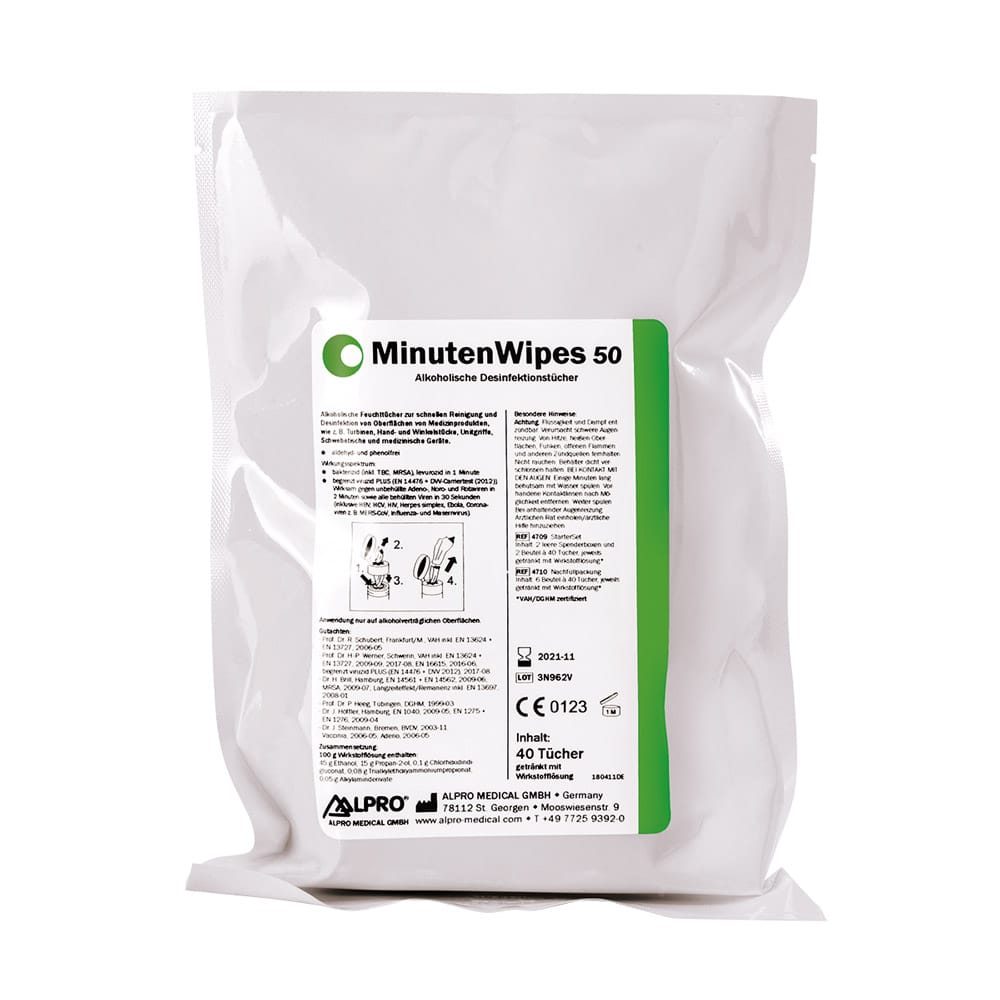 MinutenWipes 50, 6 Beutel