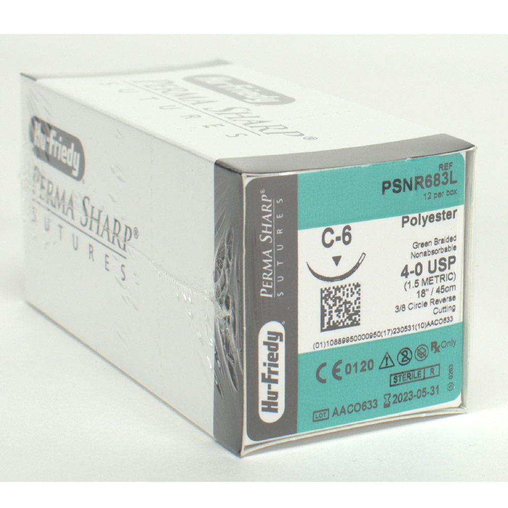 Nahtmaterial Polyester 4-0/C-6 Dtz