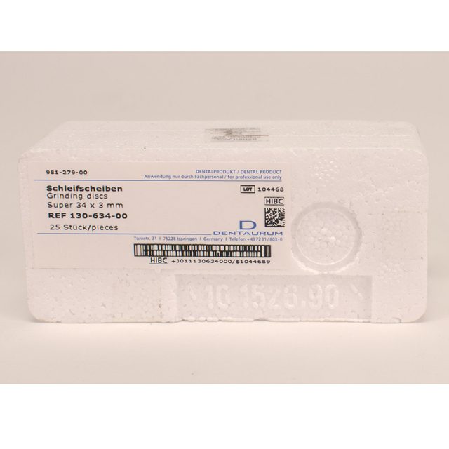 Schleifscheiben 34x3mm 25St