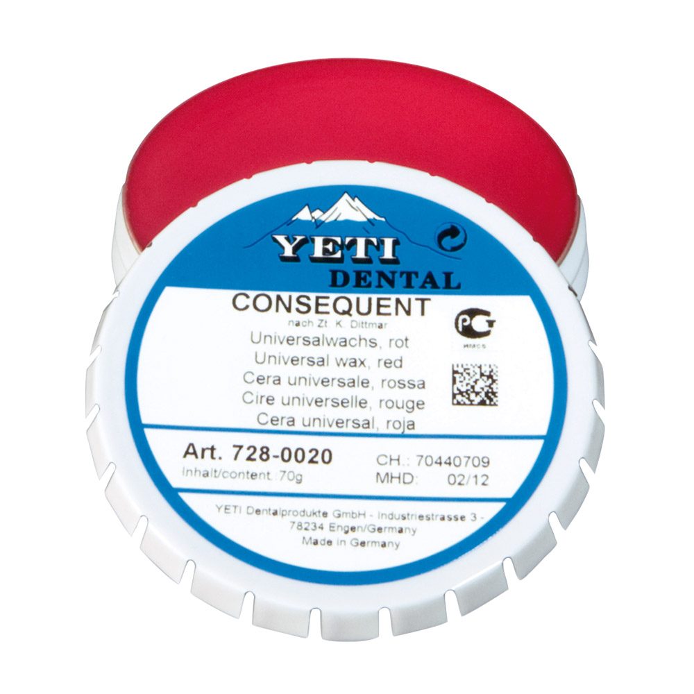 Consequent Universalwachs rot, 60 g