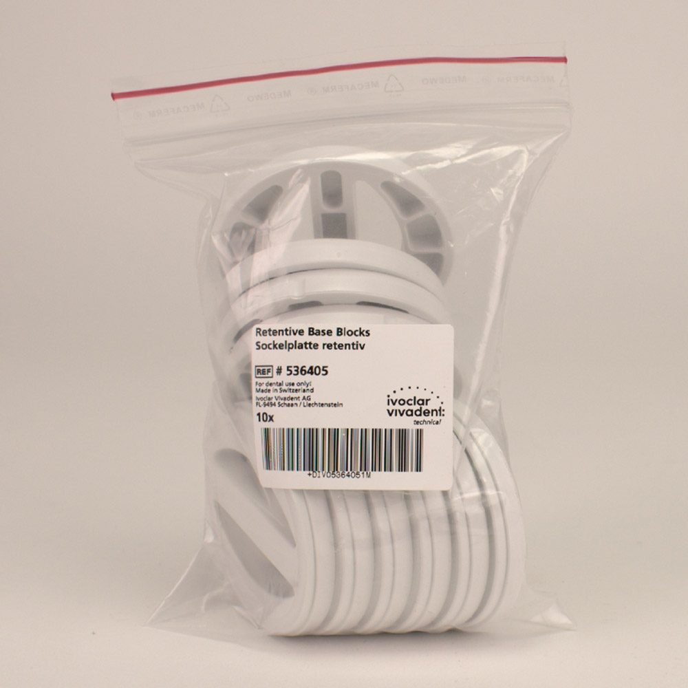 Stratos Sockelplatte retentiv, 10 Stück