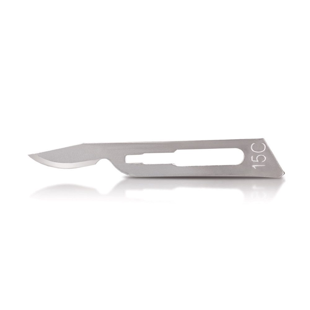 Skalpellklingen Carbon Steel 873B Figur 15C, 100 Stück