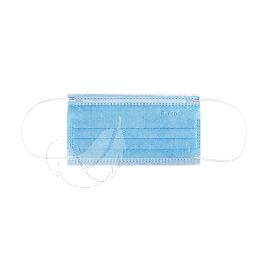 Monoart Pro 4 Sensitive Mundschutz blau, 50 Stück