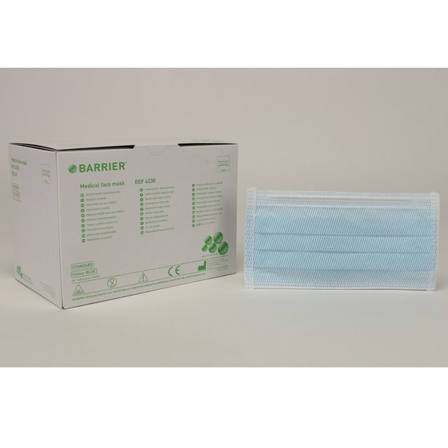 Barrier OP-Maske Spezial Hypoallergen blau, 60 Stück