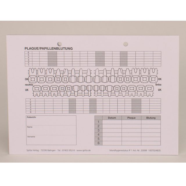 Mundhygiene-Status IP1 A5 quer, 100 Stück