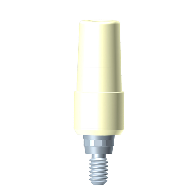 HI-TEC TAPERED SELF THREAD Prothetik, Zircon/Titan -Pfosten gerade, inkl. Schraube, Ø 4.2 / 5.0