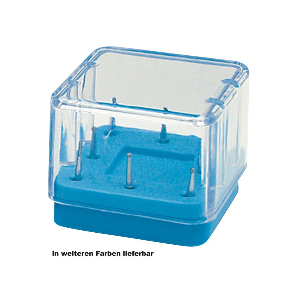 Bur Block 8-Loch magnetisch neonblau, Stück