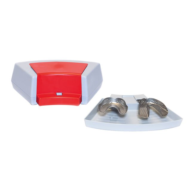 Bobby Transportbox hellgrau Clip rot St