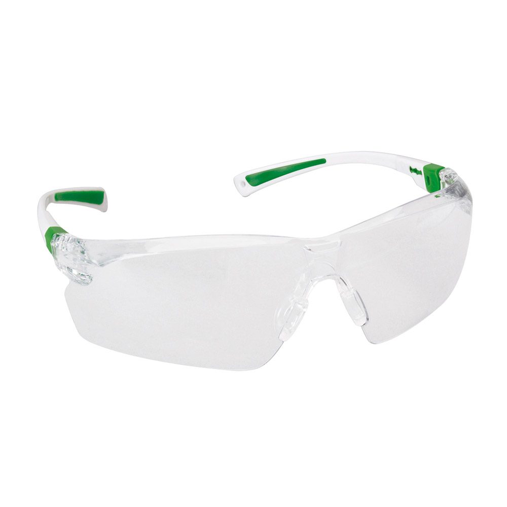 Schutzbrille featherlight grün/weiß, Stück