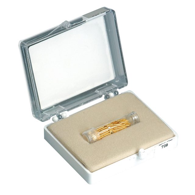 TMS Doppelstifte regular 0,675 mm T09 gold, 100 Stück