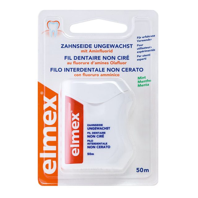 Elmex Zahnseide ungewachst 50m Rl