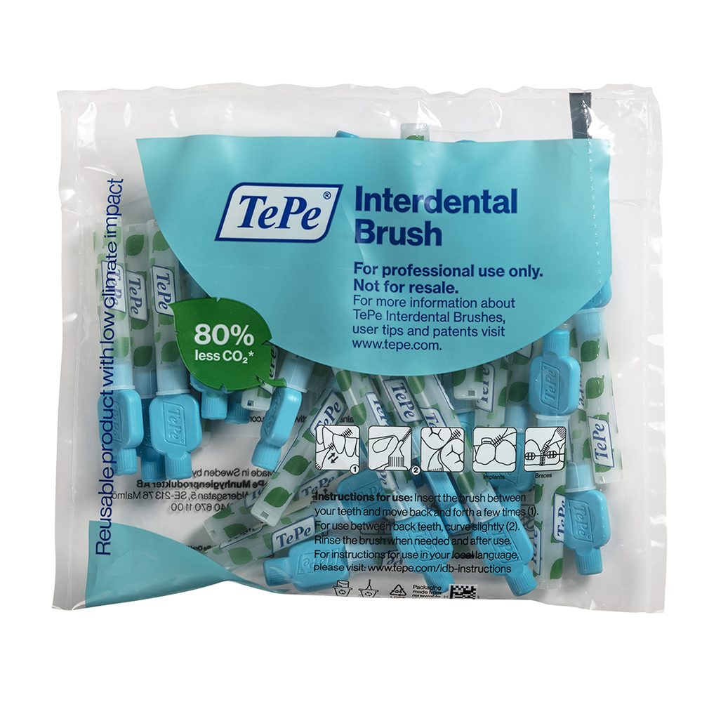 Interd.Bürsten 0,6 mm blau  25St
