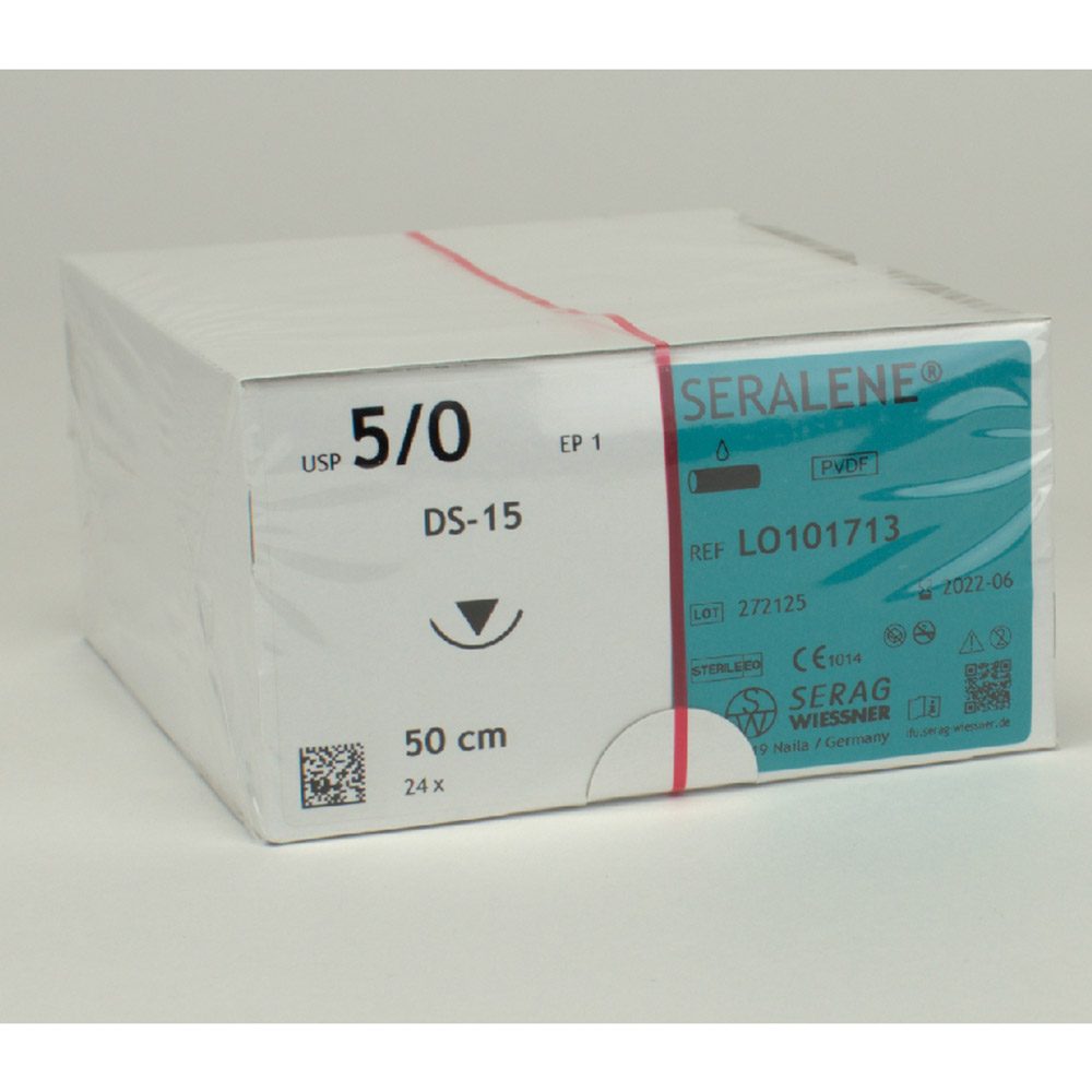 Seralene blau USP 5/0 DS-15 2Dtz