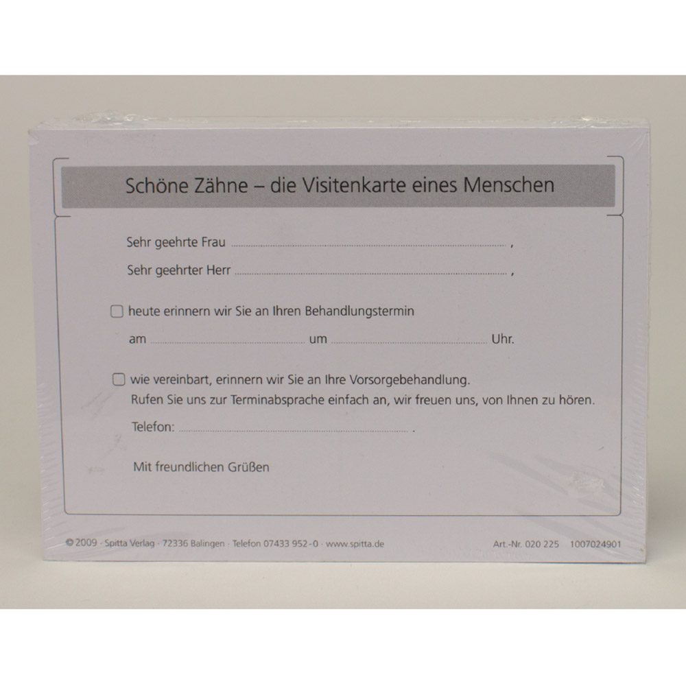 Formular Recallkarte A6 100St