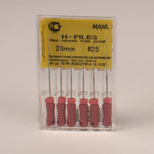 MANI H-FILES 28mm #25, 6St