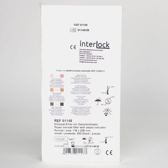 Kleinset-Filter 118x235mm m. Indik.200St